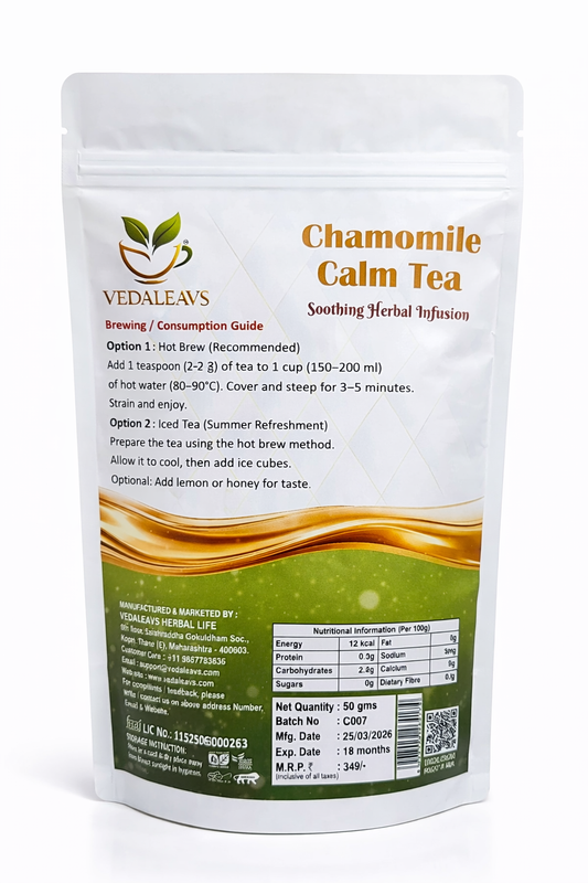 Chamomile calm tea