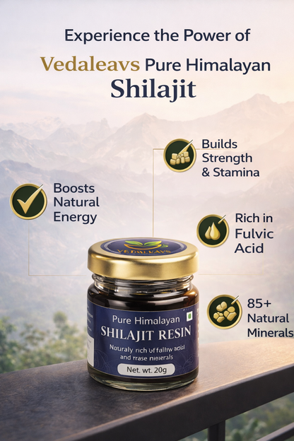 Vedaleavs Pure Himalayan Shilajit