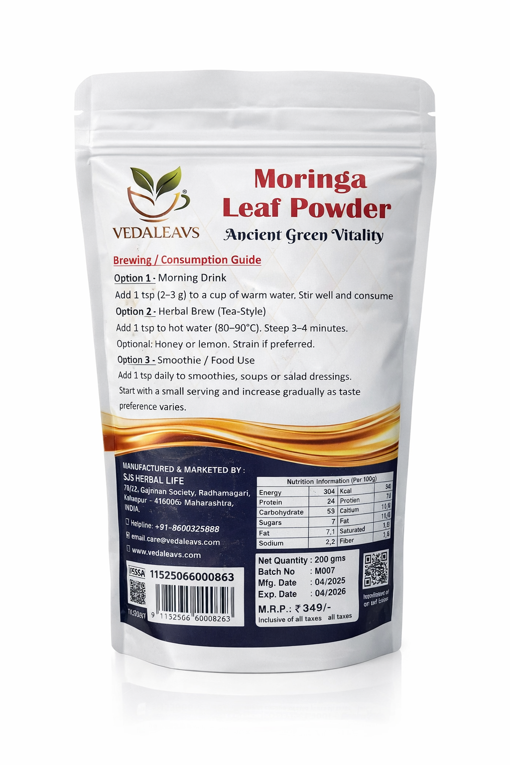 Moringa Leaf Powder — Ancient Green Vitality