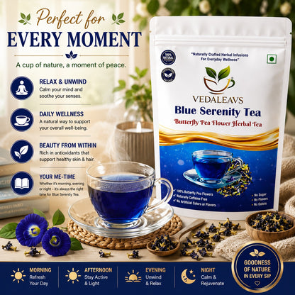 Vedaleavs Blue Serenity Tea