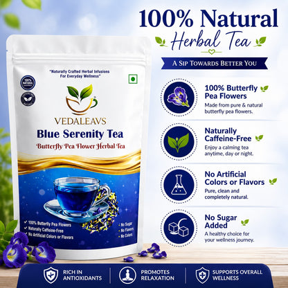 Vedaleavs Blue Serenity Tea