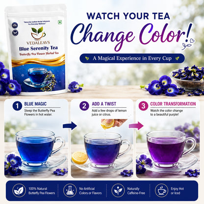 Vedaleavs Blue Serenity Tea