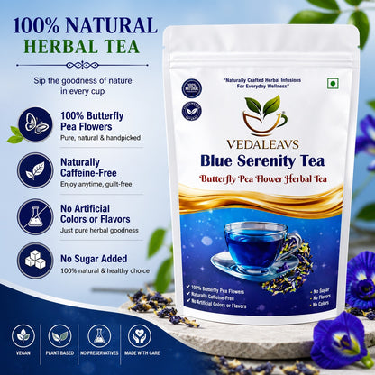 Vedaleavs Blue Serenity Tea
