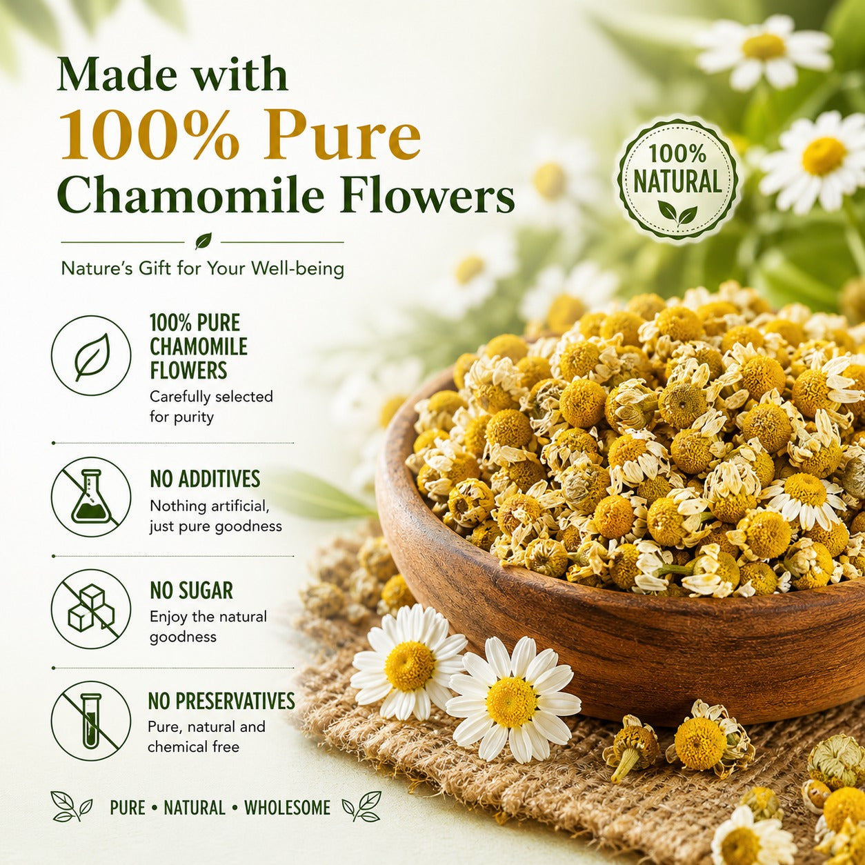 Chamomile calm tea