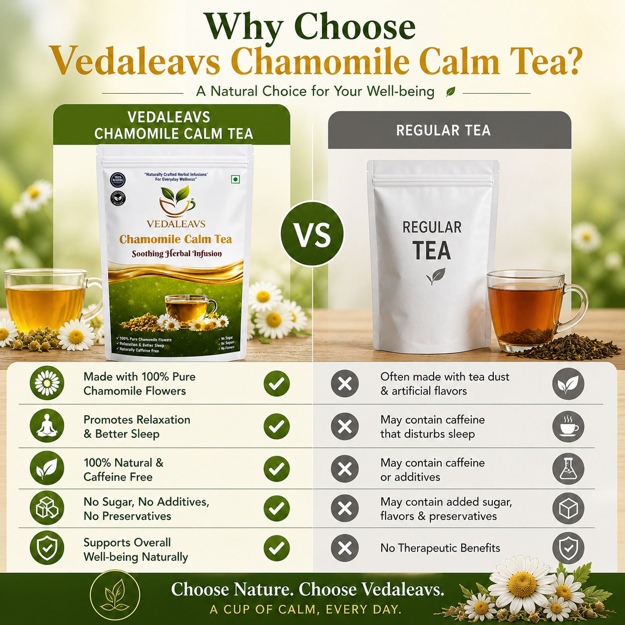 Chamomile calm tea