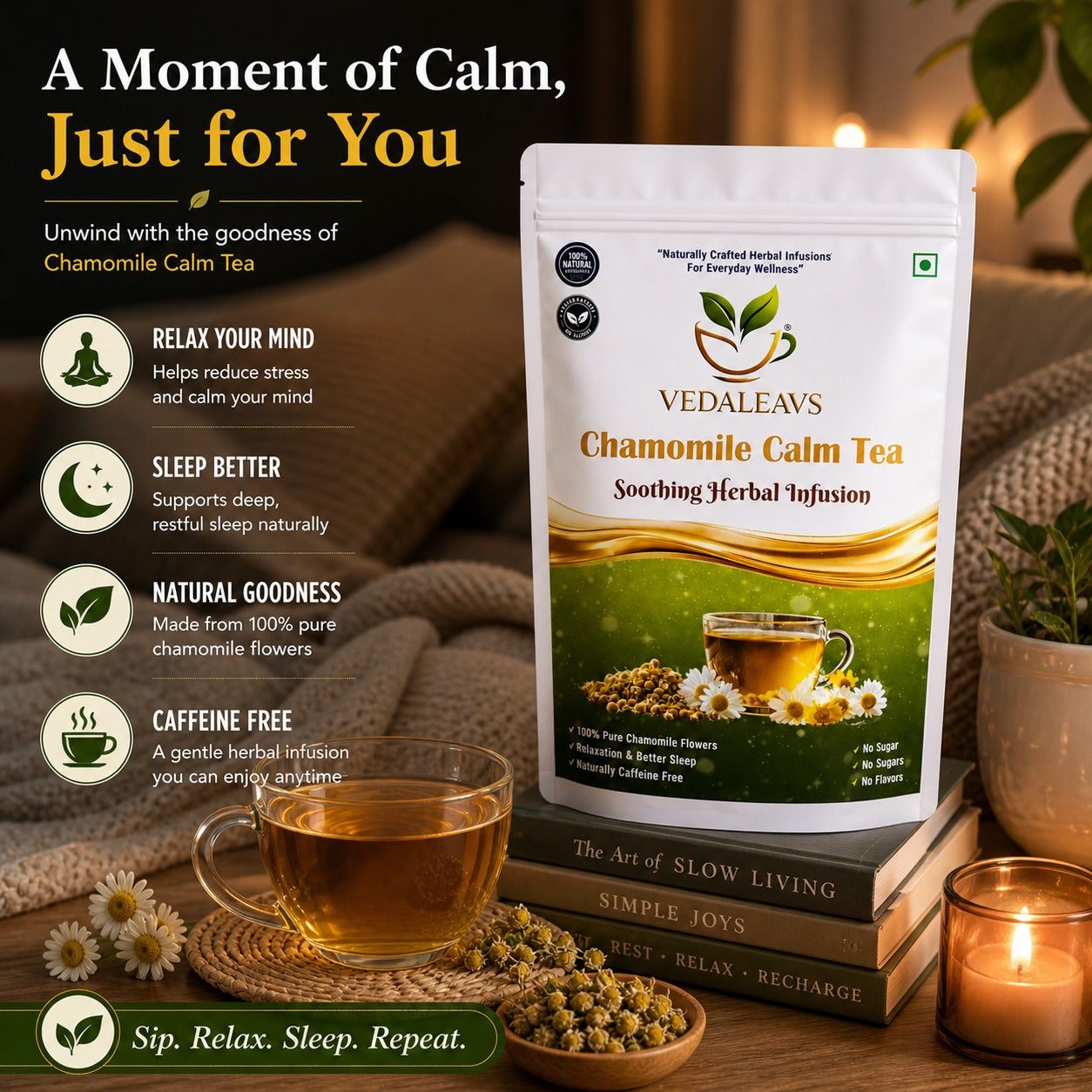 Chamomile calm tea